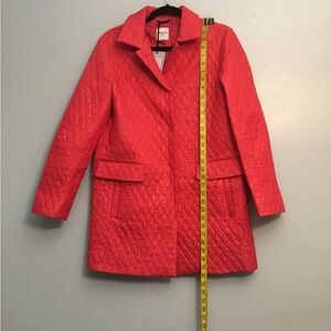 Cinzia Rocca Icons Vibrant Red Quilted Puffer Coat